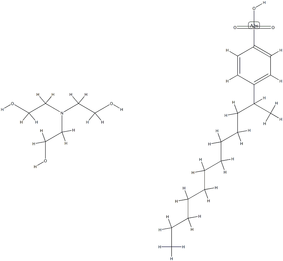 p-sec-dodecylbenzenesulphonic acid, compound with 2,2',2''-nitrilotriethanol (1:1) Structure