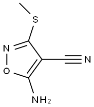 4-Isoxazolecarbonitrile,5-amino-3-(methylthio)-(7CI,9CI) Structure