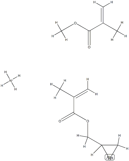 2-甲基丙烯酸甲酯与氨改性-环氧乙烷基甲基-2-甲基-2-丙烯酸酯的共聚物 结构式