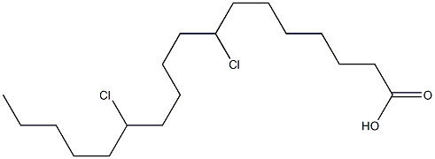 Octadecanoic acid, chlorinated Structure