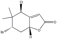 68612-44-2 (4S)-6β-Bromo-4α-chloro-5,6,7,7aα-tetrahydro-5,5-dimethylbenzofuran-2(4H)-one