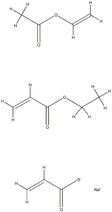 2-Propenoic acid, polymer with ethenyl acetate and ethyl 2-propenoate, sodium salt|