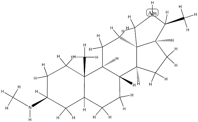 3β-(Methylamino)-23-norconanine,6869-86-9,结构式
