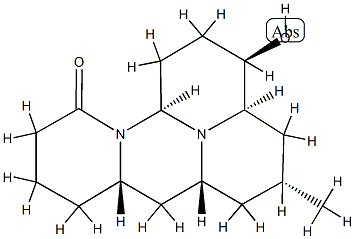 (3R)-1,2,3,3aα,4,5,6,6aβ,7,7aβ,8,9,10,12aα-Tetradecahydro-3β-hydroxy-5α-methyl-11H-pyrido[1',2':3,4]pyrimido[2,1,6-de]quinolizin-11-one Structure