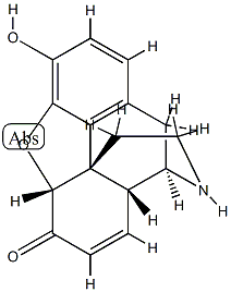 (5alpha)-7,8-didehydro-4,5-epoxy-3-hydroxymorphinan-6-one Structure