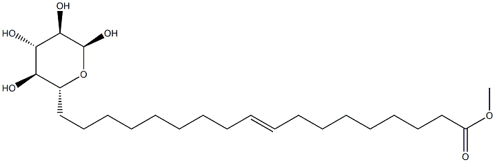 α-D-Glucopyranose 6-[(9Z)-9-octadecenoate] Struktur