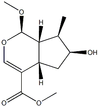(1R)-1,4aα,5,6,7,7aα-Hexahydro-6α-hydroxy-1α-methoxy-7α-methylcyclopenta[c]pyran-4-carboxylic acid methyl ester,68736-83-4,结构式