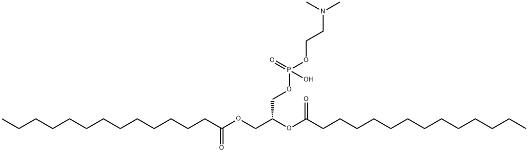 1,2-dimyristoylglycero-3-phosphatidyl-N,N-dimethylethanolamine,68755-14-6,结构式