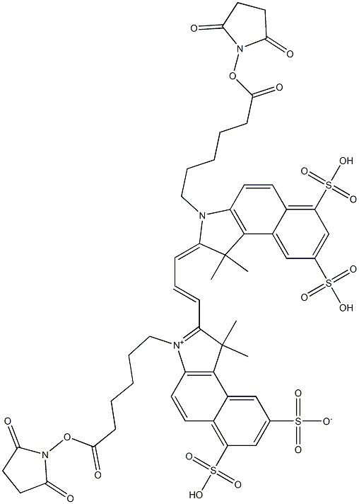 花氰染料CY3.5 DISE(TETRA SO3) 结构式
