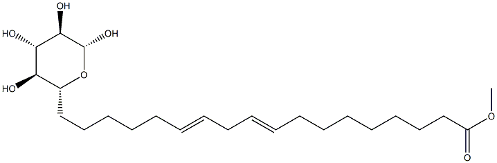 β-D-Glucopyranose 6-[(9Z,12Z)-9,12-octadecadienoate],68780-14-3,结构式