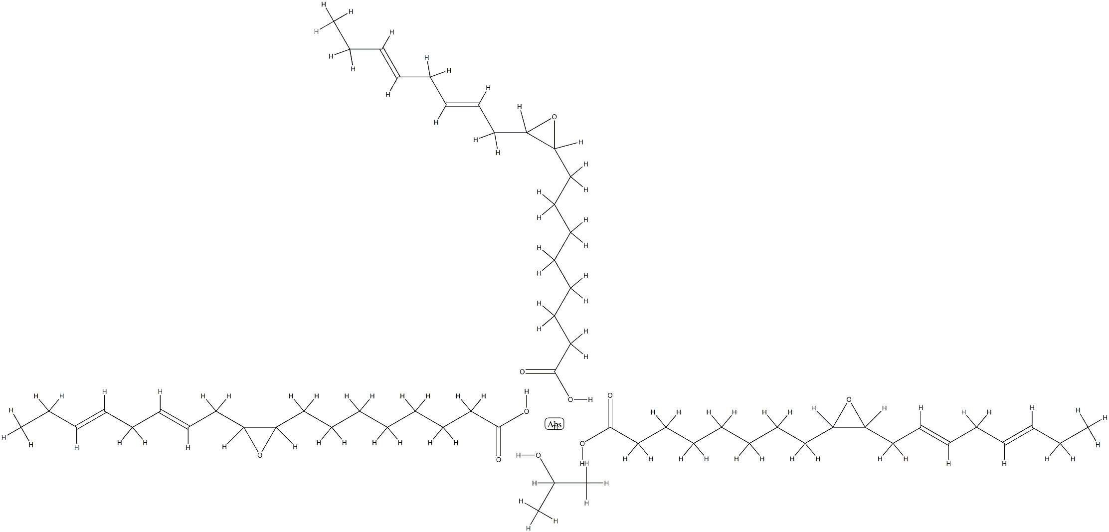 tris[8-[2-(octa-2,5-dien-1-yl)oxiranyl]octanoato-O1](propan-2-olato)titanium Struktur