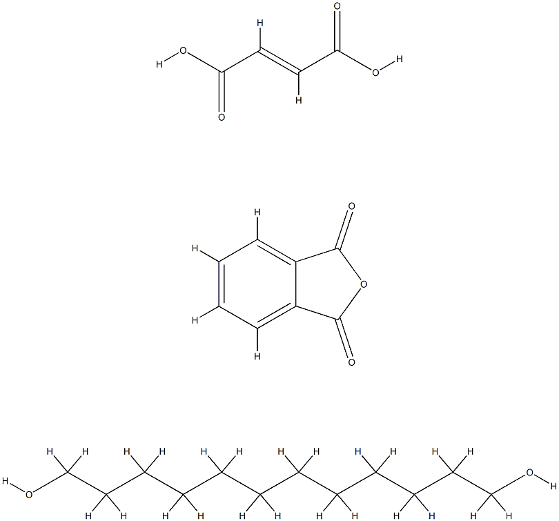 (E)-2-丁烯二酸与1,3-异苯并呋喃二酮和三环癸二甲醇的聚合物,68784-89-4,结构式