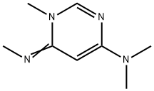 4-Pyrimidinamine,1,6-dihydro-N,N,1-trimethyl-6-(methylimino)-(9CI) 化学構造式