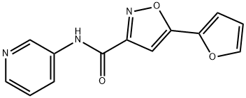 3-Isoxazolecarboxamide,5-(2-furanyl)-N-3-pyridinyl-(9CI) Structure