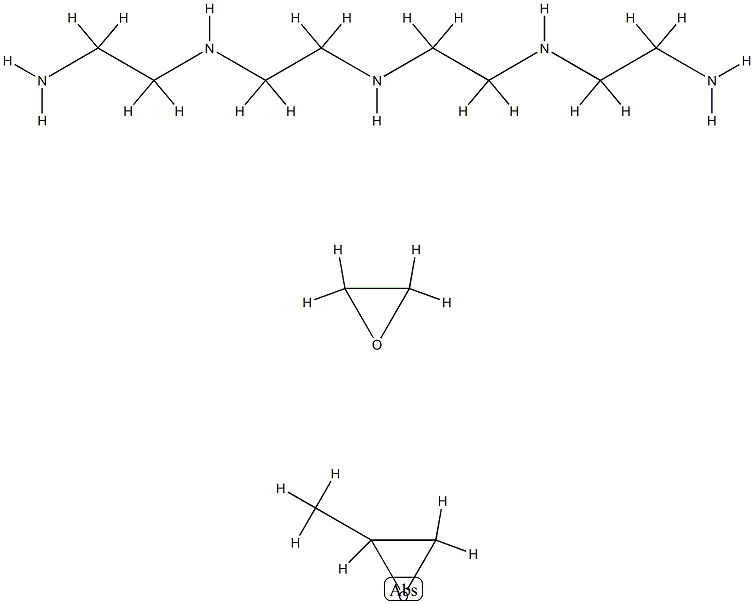 1,2-Ethanediamine, N-(2-aminoethyl)-N'-[2-[(2-aminoethyl)amino]ethyl]-, polymer with methyloxirane and oxirane Struktur