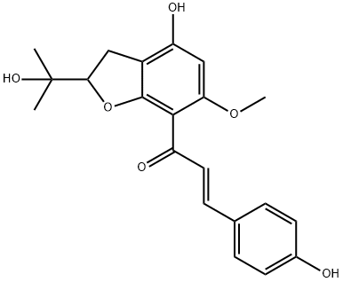 キサントフモールI 化学構造式