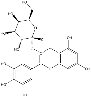 飞燕草素半乳糖苷,68852-84-6,结构式