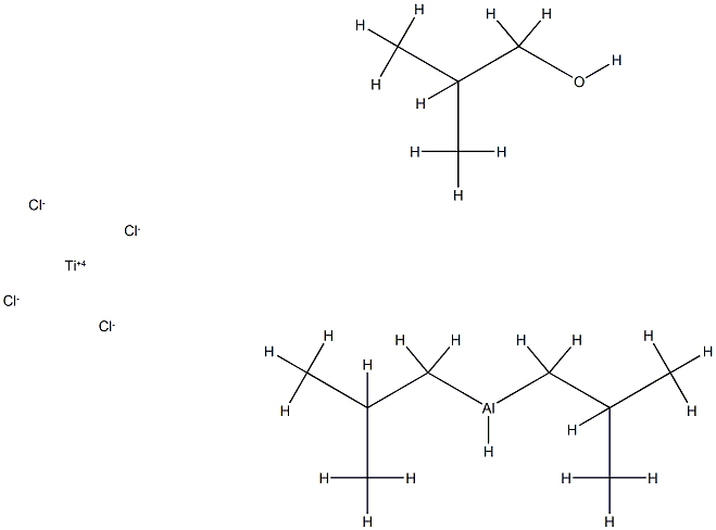 Aluminum, hydrobis(2-methylpropyl)-, reaction products with iso-Bu alc. and titanium tetrachloride 结构式