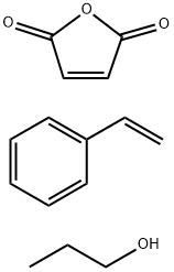 2,5-呋喃二酮与乙烯基苯和丙酯的聚合物 结构式