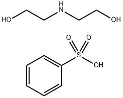 Benzenesulfonic acid, mono-C10-16-alkyl derivs., compds. with diethanolamine Structure