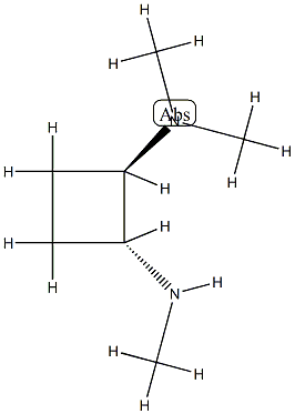 1,2-Cyclobutanediamine,N,N,N-trimethyl-,(1R,2R)-rel-(9CI) Structure