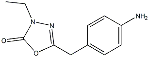 1,3,4-Oxadiazol-2(3H)-one,5-[(4-aminophenyl)methyl]-3-ethyl-(9CI) Structure