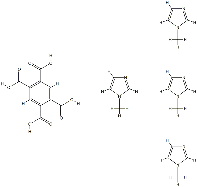 benzene-1,2,4,5-tetracarboxylic acid, compound with 1-methyl-1H-imidazole (1:4) Struktur