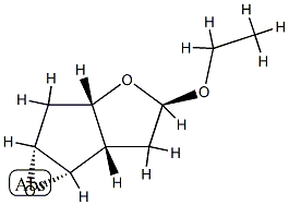 2H-Oxireno[3,4]cyclopenta[1,2-b]furan,4-ethoxyhexahydro-,(1a-alpha-,2a-alpha-,4-alpha-,5a-alpha-,5b-alpha-)-(9CI) 结构式