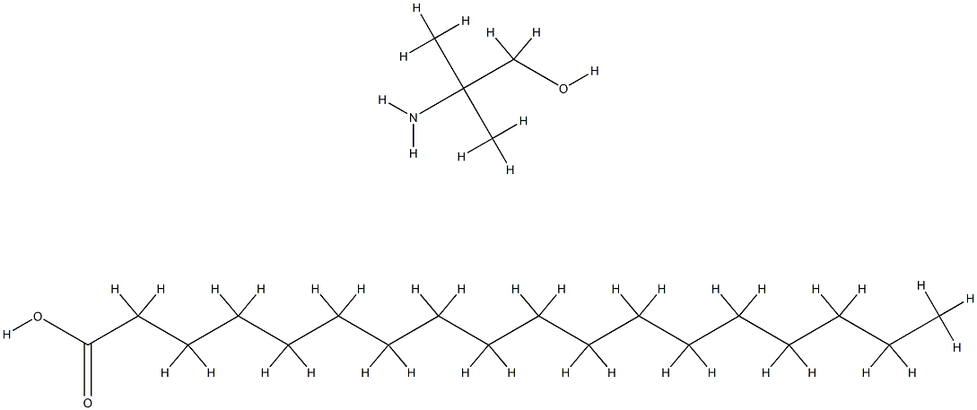 Octadecanoic acid, reaction products with 2-amino-2-methyl-1-propanol Struktur
