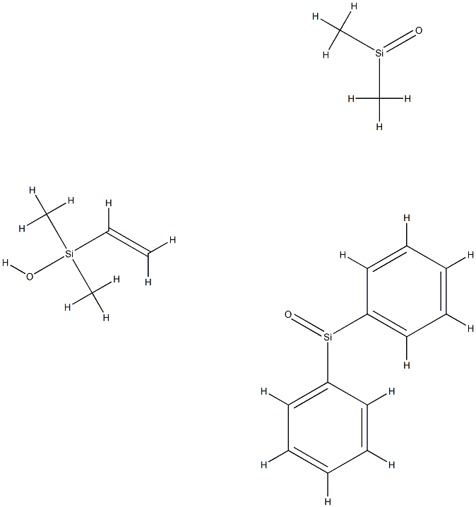 VINYL TERMINATED DIPHENYLSILOXANE, DIMETHYLSILOXANE COPOLYMER 化学構造式