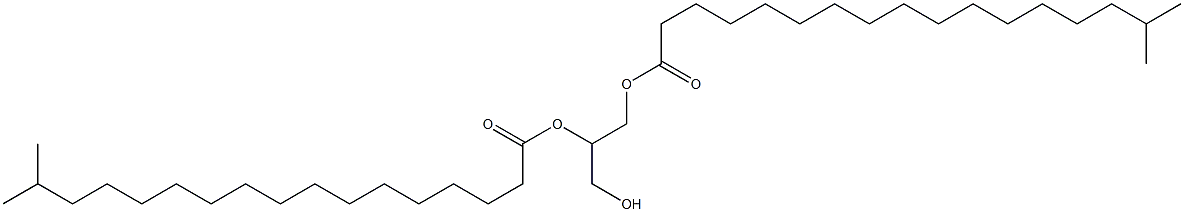 di(isooctadecanoic) acid, diester with glycerol  Struktur