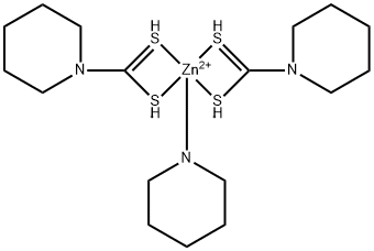 (piperidine)bis(piperidine-1-carbodithioato-S,S')zinc,68975-85-9,结构式