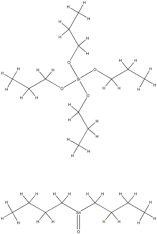 Silicic acid (H4SiO4), tetrapropyl ester, reaction products with dibutyloxostannane Structure