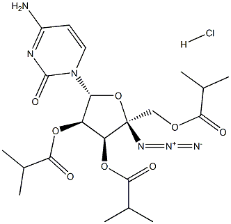 Cytidine, 4'-C-azido-, 2',3',5'-tris(2-Methylpropanoate), hydrochloride (1:1)|Cytidine, 4'-C-azido-, 2',3',5'-tris(2-Methylpropanoate), hydrochloride (1:1)