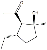 Ethanone, 1-[(1R,2S,5S)-5-ethyl-2-hydroxy-2-methylcyclopentyl]-, rel- (9CI) Structure