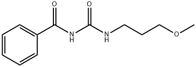 N-benzoyl-N'-(3-methoxypropyl)urea 结构式