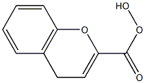 2-hydroxychromene-2-carboxylic acid 化学構造式