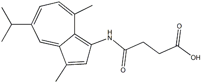 succinic acid mono-3-guaiazulenamide 化学構造式