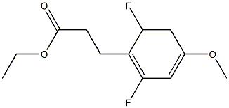 ethyl 3-(2,6-difluoro-4-methoxyphenyl)propanoate Structure