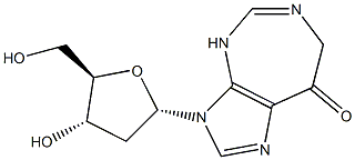 8-ketodeoxycoformycin Struktur