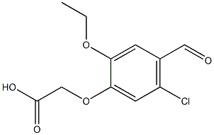 2-(5-氯-2-乙氧基-4-甲酰基苯氧基)乙酸, 692279-86-0, 结构式