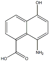 1-Naphthoicacid,8-amino-5-hydroxy-(4CI) Struktur