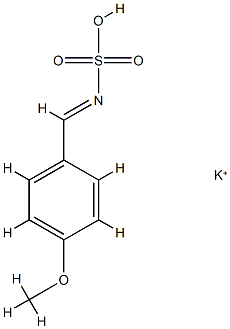 Sulfamic acid,N-[(4-methoxyphenyl)methylene]-, potassium salt (1:1) Struktur