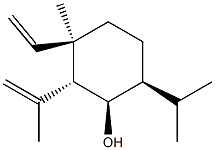 (1R)-3β-Ethenyl-3-methyl-2α-(1-methylethenyl)-6β-(1-methylethyl)-1β-cyclohexanol Struktur