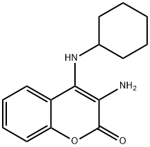 3-amino-4-(cyclohexylamino)-2H-chromen-2-one Structure