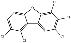 1,2,6,7,8-PNCDF, 69433-00-7, 结构式