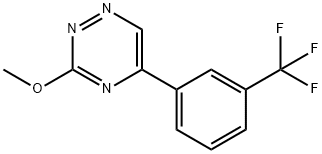 3-Methoxy-5-(α,α,α-trifluoro-m-tolyl)-1,2,4-triazine Structure