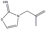 2(3H)-Thiazolimine,3-(2-methyl-2-propenyl)-(9CI) Structure
