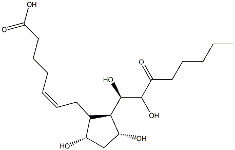 13,14-dihydroxy-15-ketoprostaglandin F2alpha Structure