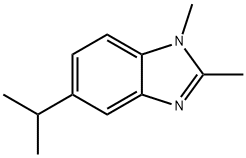 1H-Benzimidazole,1,2-dimethyl-5-(1-methylethyl)-(9CI) Struktur